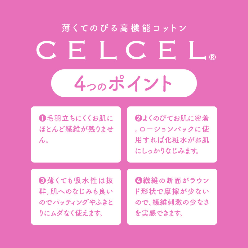 CELCEL 化粧用コットン 60枚入×48箱　N0129-YC413