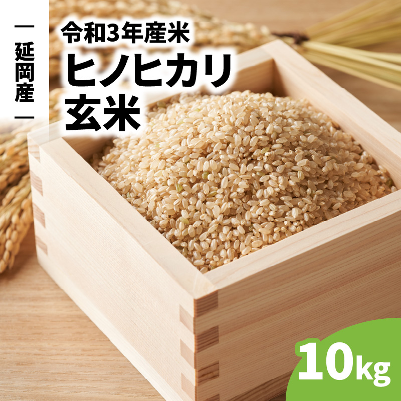 延岡産 ヒノヒカリ 10kg 玄米 令和3年産米　A281
