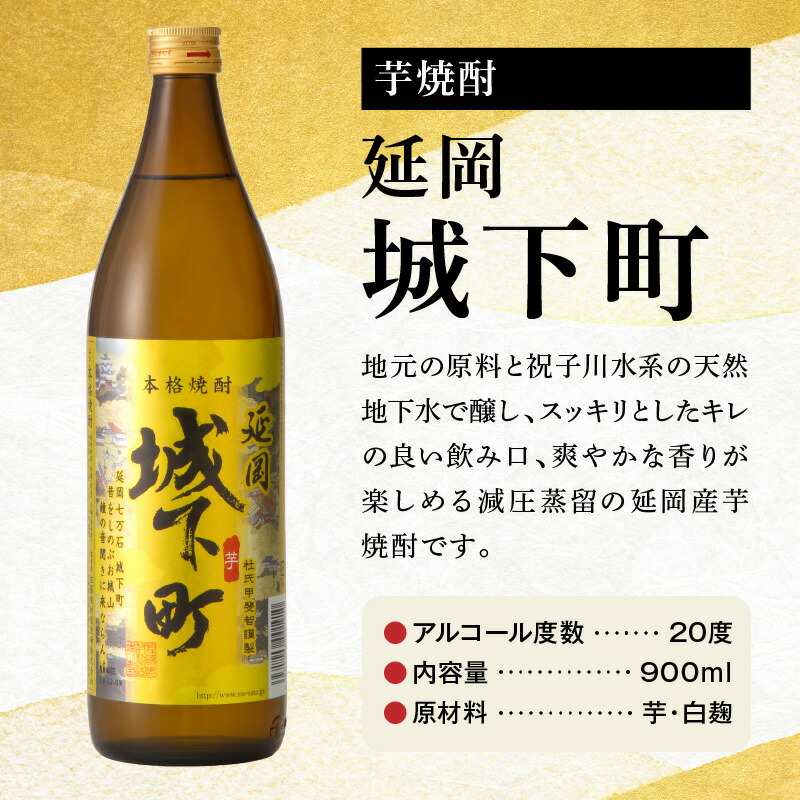 延岡城下町芋焼酎 900ml 6本セット N0115-YB432