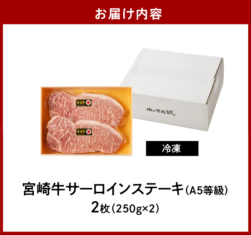 宮崎牛サーロインステーキ2枚（A5等級）　C401