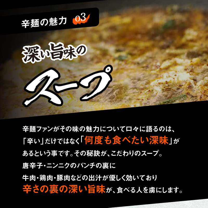 辛麺4食【6カ月定期便】　E066