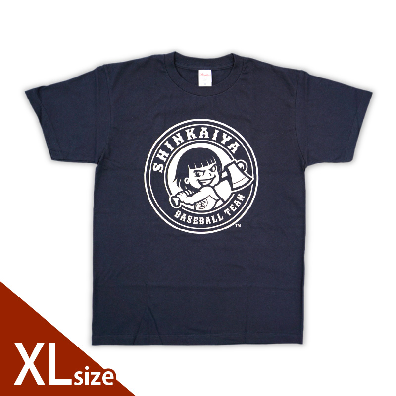 新海屋硬式野球部ﾁｰﾑﾛｺﾞ入りTｼｬﾂXLｻｲｽﾞ N018-YZA488-04