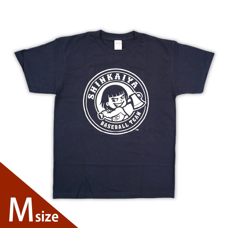 新海屋硬式野球部ﾁｰﾑﾛｺﾞ入りTｼｬﾂMｻｲｽﾞ N018-YZA488-02