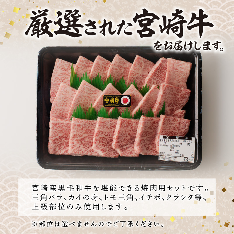 宮崎牛上級焼肉　450g（A5等級）　N061-ZB301