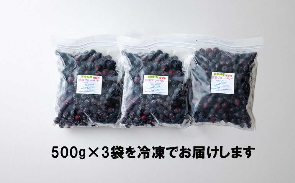 冷凍ブルーベリー1.5kg(500g×3袋）