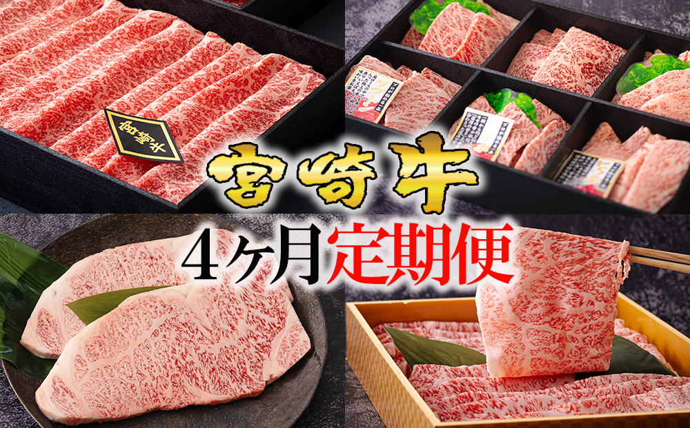 ４回定期便】 宮崎牛 オオモモ スライス 希少部位 焼肉 サーロイン