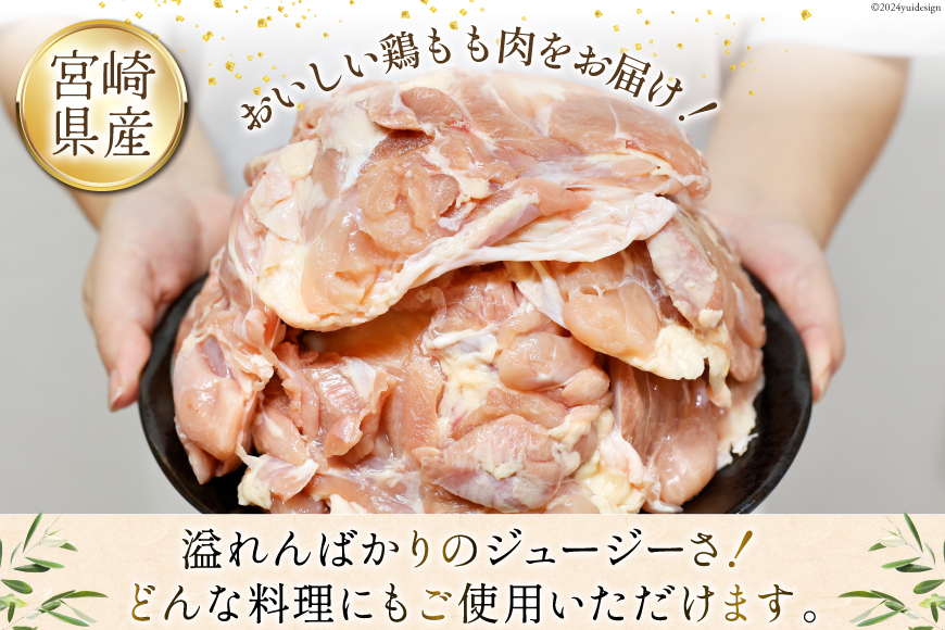 定期便 肉 鶏肉 6回定期便 若鶏もも身11～12パック 計3kg [九州児湯フーズ 宮崎県 美郷町 31aj0034] 冷凍 小分け 個包装 鶏もも肉 もも肉 モモ肉