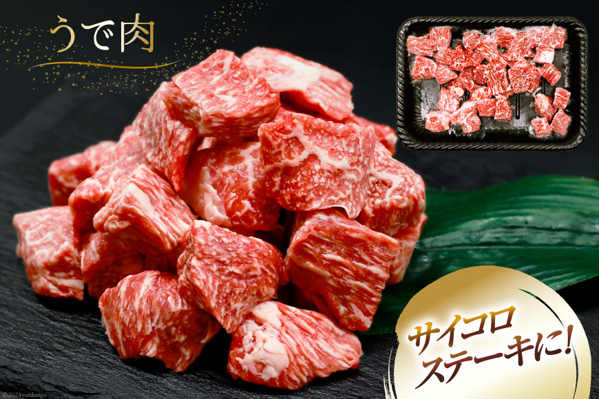 肉 牛肉 宮崎牛うで肉 サイコロカット 500g [牛心フードサービス 宮崎県 美郷町 31bm0025] 冷凍 ウデ ウデ肉 うで うで肉ブランド牛 宮崎牛 さいころ サイコロ