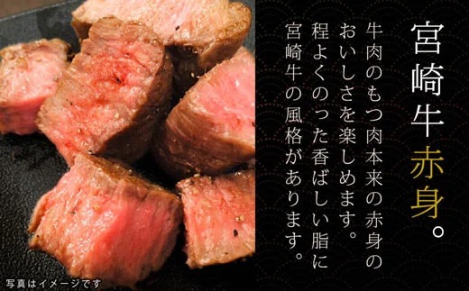宮崎牛赤身ステーキ390g(130g×3枚)
