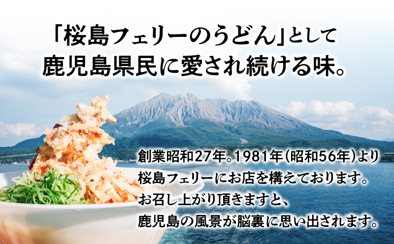 桜島フェリー名物　てんこ盛りごぼ天うどん6食セット　K244-001_02