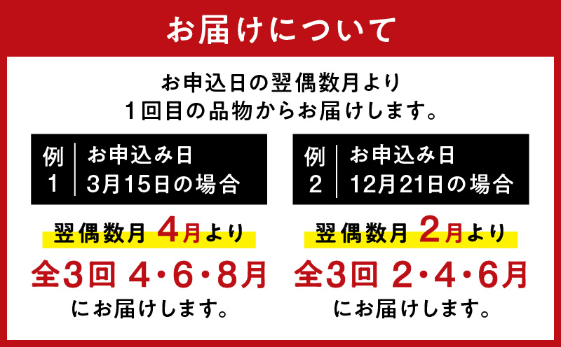 【全3回偶数月】バラエティ定期便　K161-T04