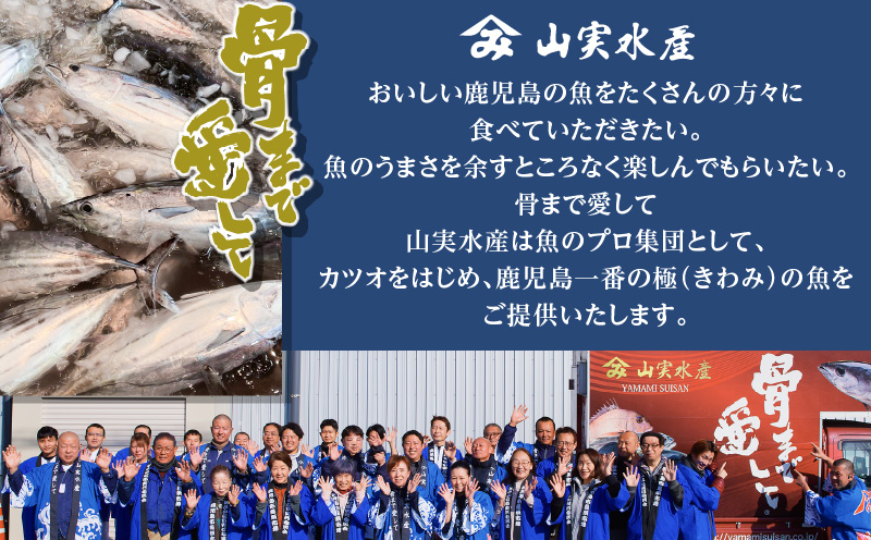 【山実水産】もちもち生カツオ(R)たたき6節+養殖かんぱち柵セット　K046-001