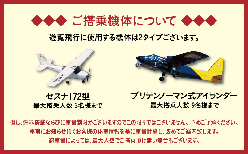 【昼間遊覧飛行】桜島コース　ブリテンノーマン式BN2B型（大人9名まで）　K222-FT006