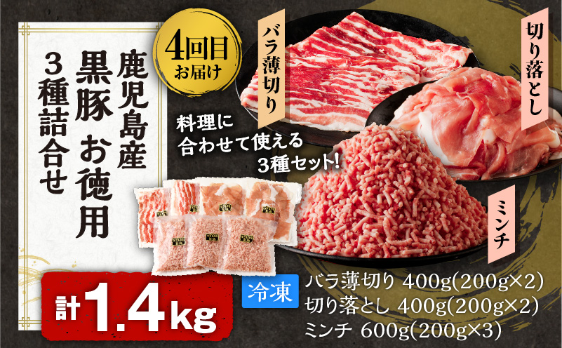 【全5回】一家に一肉！鹿児島の万能お肉定期便　K000-T2326