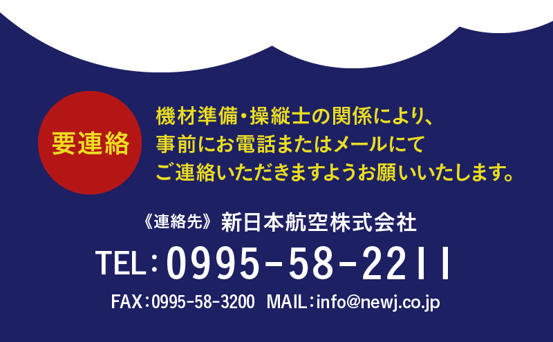 【夜間遊覧飛行】鹿児島市内ナイトコース　セスナ式172型（大人3名まで）　K222-FT005