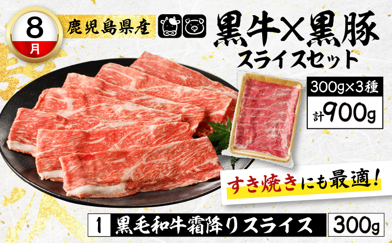 【全3回】鹿児島県黒毛和牛・黒豚食べ比べ定期便　K000-T2309