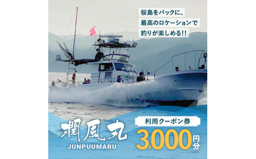 潤風丸利用クーポン券（3,000円分）　K153-FT001