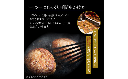 【岩元精肉店】鹿児島県産黒毛和牛100%生ハンバーグ& かごしま黒豚100%ハンバーグ(各4個入)　K045-013