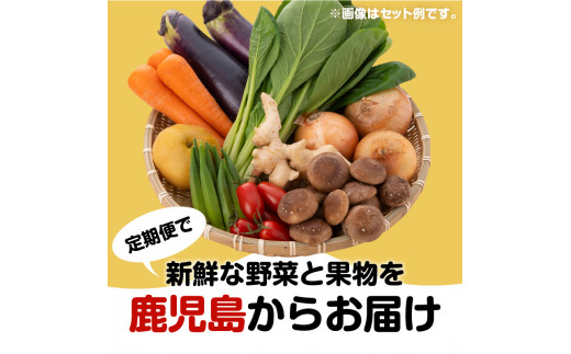 【JA直売所セレクト】6ヵ月定期便！旬鮮野菜・果物セット（12〜14品目）　K072-T01