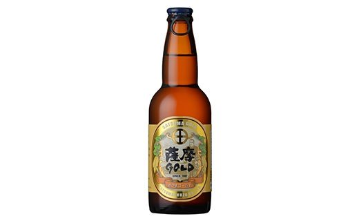 鹿児島の発泡酒 薩摩GOLD 330ml×24本 1ケース 芋焼酎蔵の本気製法  EE-54