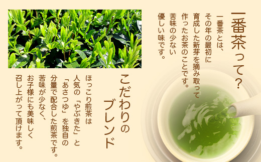 【お中元】ほっこり煎茶【100g×3袋】道野製茶(一番茶葉のみ使用) ギフト 贈り物