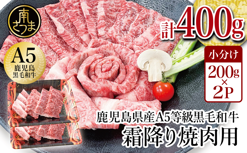 鹿児島県産】A5等級 黒毛和牛 霜降り焼肉用 400g - ふるさとパレット ～東急グループのふるさと納税～