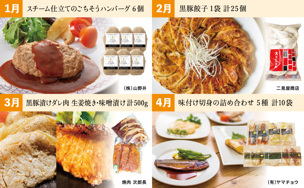 お肉とお魚の贅沢おかず定期便（全12回）毎月届くお楽しみ 惣菜 レトルト セット ハンバーグ 焼き魚 パスタソース うなぎ ビビンバ 冷凍 餃子 お吸物 鹿児島県産 黒毛和牛 黒豚 おかず コース 定期配送