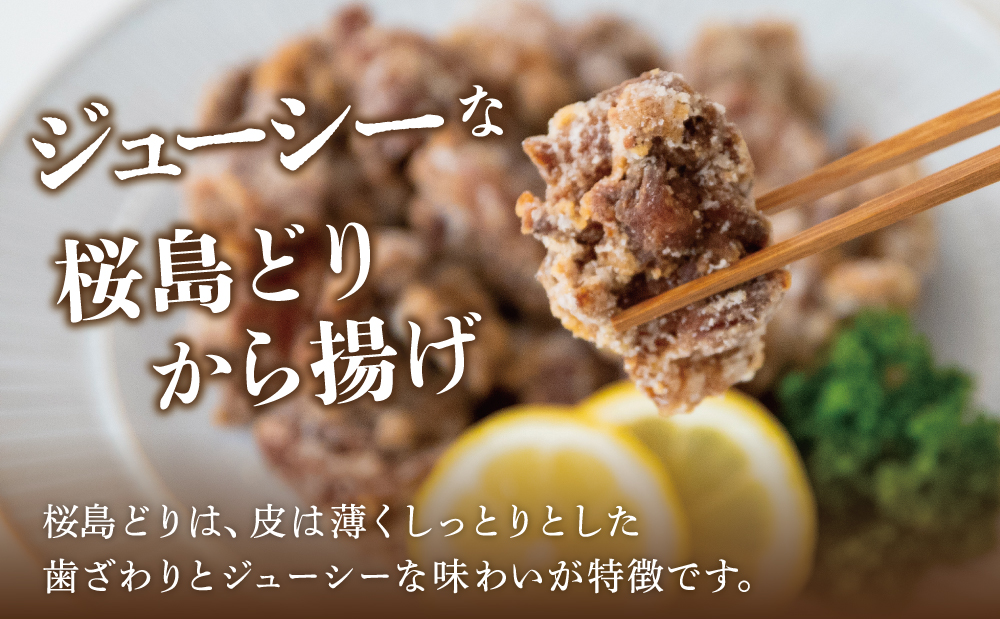 【鹿児島県産】銘柄鶏「桜島どり」からあげ用 味付もも肉 計2kg（400g×5P） 醤油味 若どり モモ肉 鶏の唐揚げ 鶏もも肉 チキン おつまみ 惣菜 お弁当 おかず から揚げ 唐揚げ 唐揚 竜田揚げ 味付け ジューシー 肉 鶏肉 簡単 調理 お手軽 国産 小分け 冷凍