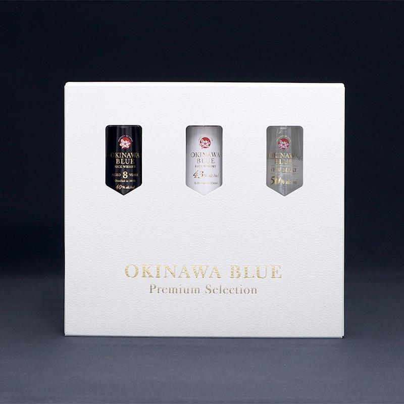 OKINAWA BLUE Premium Selection　沖縄ウイスキー 飲み比べ3本セット