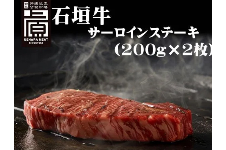 AG017　石垣牛 サーロインステーキ 400g（約200g×2）